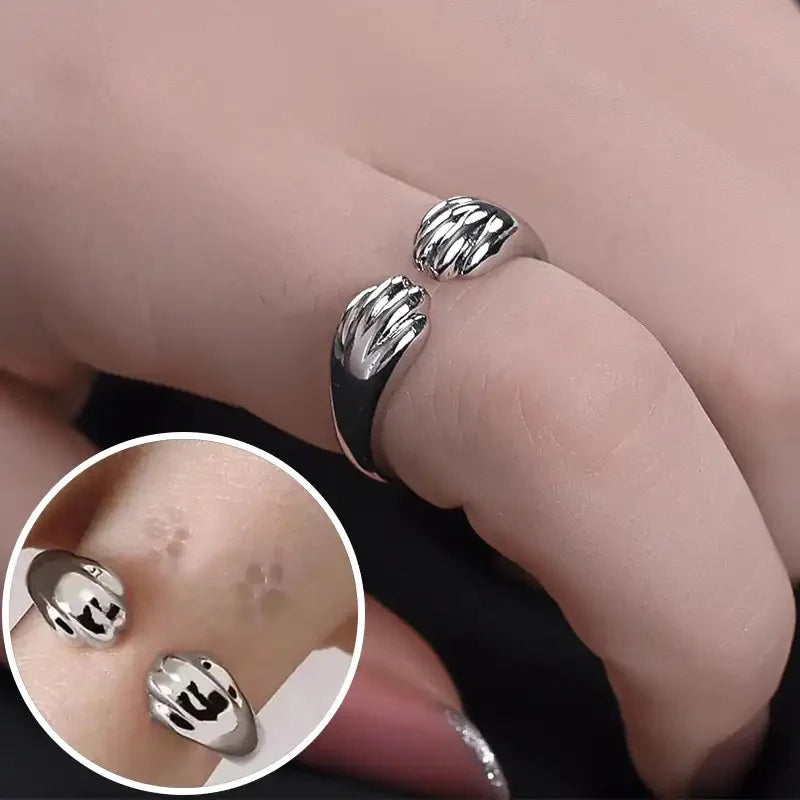 Paw Print Hug Ring